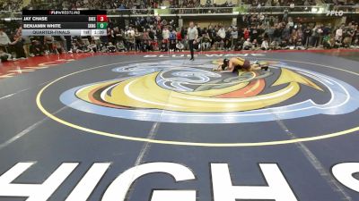 138 lbs Quarterfinal - Jay Chase, Sheehan* vs Benjamin White, South Kingstown