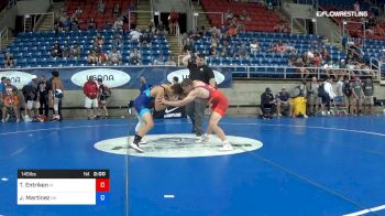 145 lbs Rnd Of 32 - Tate Entriken, Iowa vs Jp Martinez, Oklahoma
