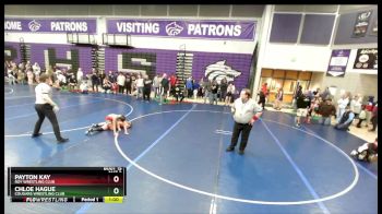 101-102 lbs Round 3 - Payton Kay, Roy Wrestling Club vs Chloe Hague, Cougars Wrestling Club