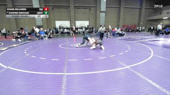 157 lbs Champ. Round 1 - Cooper Kirkham, Liberty vs Chase Kellgren, Thompson
