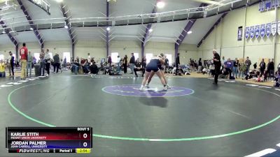 145 lbs Round 1 - Jordan Palmer, John Carroll University vs Karlie Stith, Mount Union University