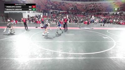138 lbs 1st Place Match - Madalyn Luedtke, Mukwonago Wrestling Club vs Penelope Juarez, Waukesha Wrestling Club