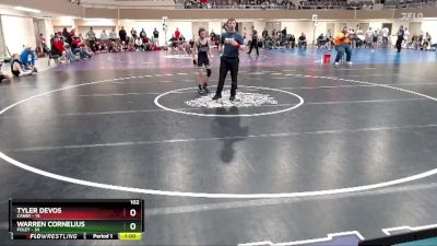 102 lbs Quarterfinals (8 Team) - Warren Cornelius, Foley vs Tyler DeVos, Canby
