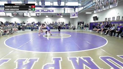 170 lbs Quarterfinals (8 Team) - Jamie Sebastian, Gilmer County vs Isabella Harvey, Pierce County HS