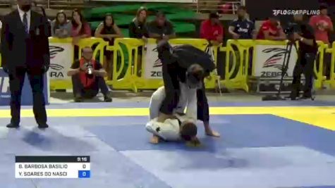 BIANCA BARBOSA BASILIO vs YARA SOARES DO NASCIMENTO 2021 Pan Jiu-Jitsu IBJJF Championship