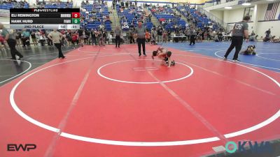 64 lbs 2nd Place - Eli Remington, Skiatook Youth Wrestling vs Hank Hurd, Pawhuska