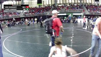 47-50 lbs Quarterfinal - Aira Vandegrift, Beatrice Wrestling Club - Girls vs Lainey Gompert, Mitchell Wrestling Club