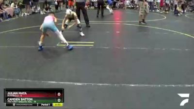 56 lbs Round 4 (6 Team) - Camden Batton, The Funky Singlets Teal vs Julian Mata, Mi Pitbulls