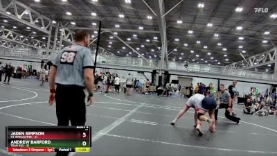 175 lbs Placement (4 Team) - Andrew Barford, Team 922 vs Jaden Simpson, GT Apocalypse