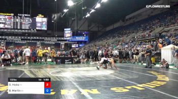 132 lbs Cons 32 #1 - Odin Hicks, Texas vs Brock Martin, South Dakota