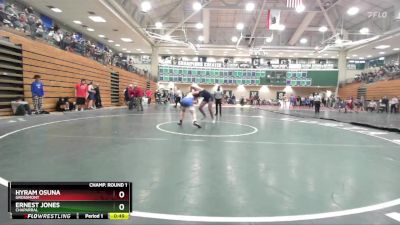 190 lbs Champ. Round 1 - Ernest Jones, Chaparral vs Hyram Osuna, Grossmont