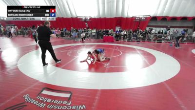 110 lbs Cons. Quarters - Payton Raastad, Jackrabbit Wrestling Academy vs Jordan Rodriguez, Beat The Streets Chicago