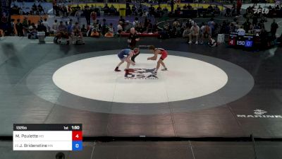 132 lbs Cons 32 #2 - Michael Poulette, MO vs Jack Bridenstine, MN