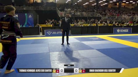 Umar Bakhodir Ugli Sobitov vs Thomas Henrique Alves Dos Santos 2025 Pan Kids Jiu-Jitsu IBJJF Championship