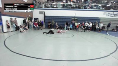 71 lbs Cons. Round 4 - Spencer Kidd, Declo Stingers vs Brock Hvass, Lewiston Wrestling Club