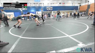 110-120 lbs Rr Rnd 3 - Fernando Sierra, OKC Saints Wrestling vs Jaydis Peterson, Standfast