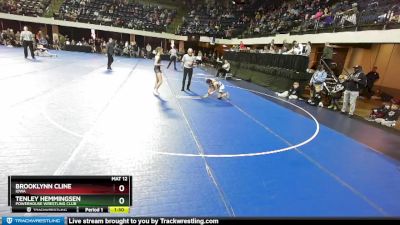 95 lbs Round 2 - Tenley Hemmingsen, Powerhouse Wrestling Club vs Brooklynn Cline, Iowa