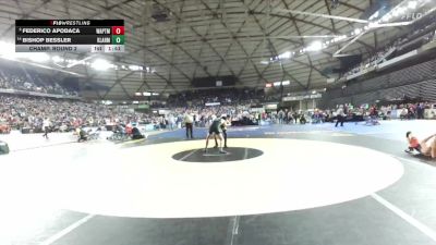 Boys 1A 150 lbs Champ. Round 2 - Federico Apodaca, Wapato vs Bishop Bessler, Klahowya