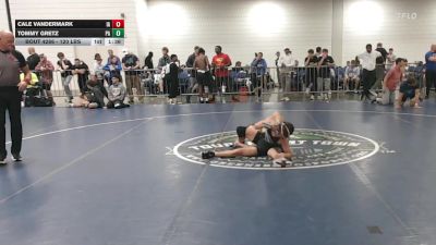 120 lbs Consi Of 16 #1 - Cale Vandermark, IA vs Tommy Gretz, PA