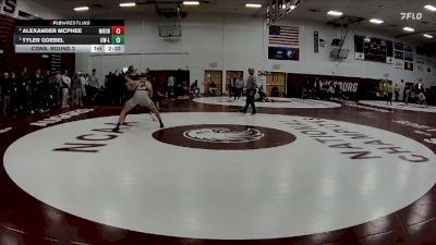 157 lbs Cons. Round 3 - Alexander McPhee, Concordia-Moorhead vs Tyler Goebel, Wisconsin-La Crosse