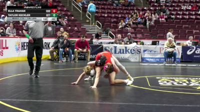106 lbs Consi 3 - Ella Trahan, Fort Cherry-G vs Taylor Keckler, Gettysburg-G