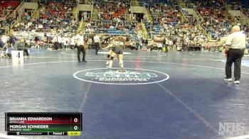 130 lbs Cons. Round 1 - Morgan Schneider, Bismarck Legacy vs Brianna Edwardson, Devils Lake