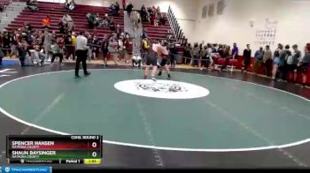 220 lbs Cons. Round 2 - Shaun Baysinger, Natrona County vs Spencer Hansen, Natrona County