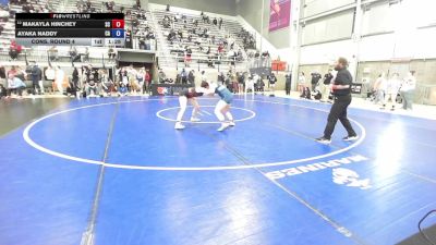 U17 Women - 65 lbs Cons. Round 4 - Makayla Hinchey, SC vs Ayaka Naddy, CA