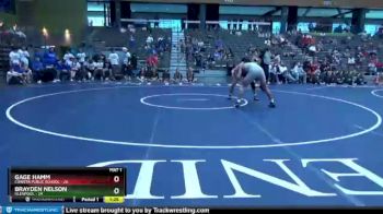 220 lbs Quarterfinals (8 Team) - Brayden Nelson, Glenpool vs Gage Hamm, Coweta Public School