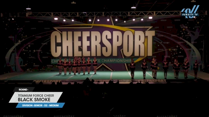 Titanium Force Cheer Black Smoke 2023 L4 Senior D2 Medium 2023 Cheersport National All 4994