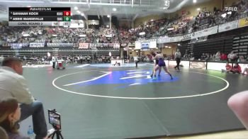 190 lbs Cons. Round 2 - Savanah Koch, Humbolt Hs vs Abbie Mandeville, Oakley HS