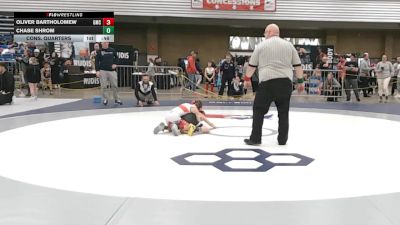 53 lbs Cons. Quarters - Oliver Bartholomew, Grit Mat Club vs Chase Shrom