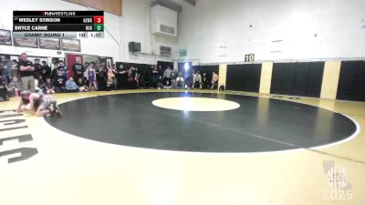 76 lbs Champ. Round 1 - Wesley Stinson, Grizzly Express Wrestling Club vs Bryce Carne, Hughson