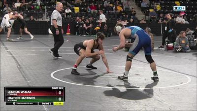 174 lbs Semifinal - Hayden Hastings, Wyoming vs Lennox Wolak, Columbia