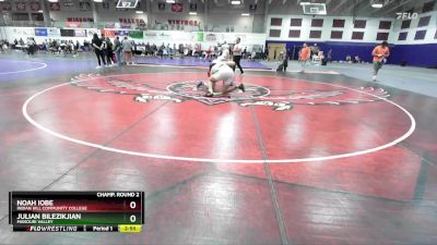 285 lbs Champ. Round 2 - Julian Bilezikjian, Missouri Valley vs Noah Iobe, Indian Hill Community College