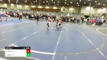 46 lbs 5th Place - Kiah Alcon, Stout Wrestling Academy vs Jaxon Ullom, Crater Mat Club