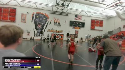 93 lbs Round 3 - Zane Wilkinson, Greybull Basin Athletic Club vs Archer Wenzel, Powell Wrestling Club