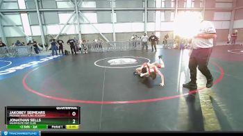 67 lbs Quarterfinal - Jonathan Sells, Salem Elite Mat Club vs Jakobey Seimears, Prosser Wrestling Academy