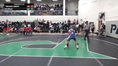 120 lbs Champ. Round 2 - Michael Gentry, Pizitz Middle School vs Kai Rollf, Calera Middle School