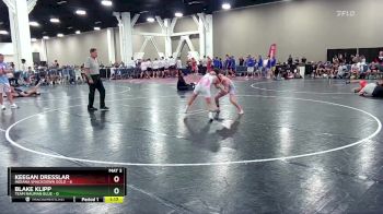 113 lbs Round 2 (16 Team) - Keegan Dresslar, Indiana Smackdown Gold vs Blake Klipp, Team Nauman Blue