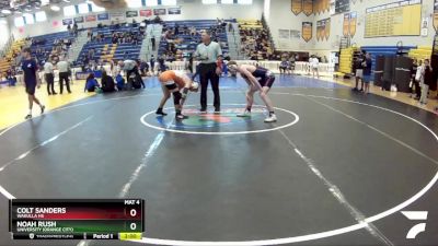 138 Blue Champ. Round 1 - Colt Sanders, Wakulla Hs vs Noah Rush, University (Orange City)