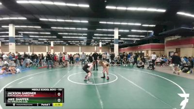 110 lbs Quarterfinal - Jackson Gardner, Duncan Demon Wrestling vs Jake Shaffer, Vici Wrestling Club