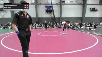 16U Boys FS - 132 lbs Champ. Round 1 - Diesel Knudsen, UT vs Finn Hura, CA