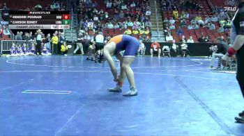 1A-215 lbs Champ. Round 2 - Carson Edney, Logan-Magnolia vs Hendrik Puuraid, Manson Northwest Webster