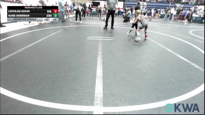 40 lbs Quarterfinal - Lochlan Dixon, Noble Takedown Club vs Kane Sherman, D3 Wrestling Cluib