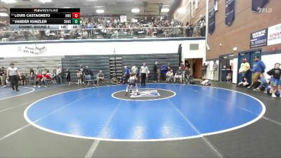 56 lbs Champ. Round 2 - Vander Kunzler, 208 Badgers Wrestling Club vs Louis Castagneto, Hawk Wrestling Club