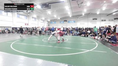 190 lbs Round Robin 1 - Kaleb Wilcher, Ckwa-hs vs Braden Fannin, WV Wild-HS