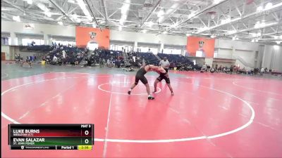 174 lbs Cons. Round 2 - Evan Salazar, St. John Fisher vs Luke Burns, Wesleyan (CT)