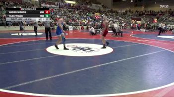 4A 138 lbs Quarterfinal - Auden Woods, Mena vs Alex Wells, Paris High School