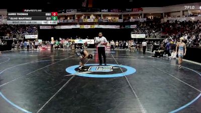 5A 114 lbs Champ. Round 1 - Elias Martinez, Cleveland vs Jared Thomas, Organ Mountain